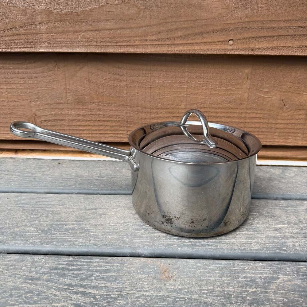 Revere Pro Line 3 Quart Stainless Steel Saucepan with Lid, Model 6713